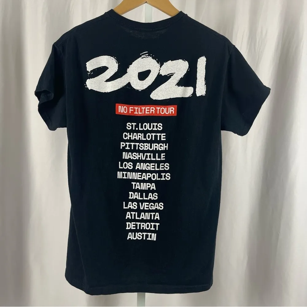 Rolling Stones Medium No Filter Tour 2021 Graphic Tee Shirt Band Concert Rock - Image 2