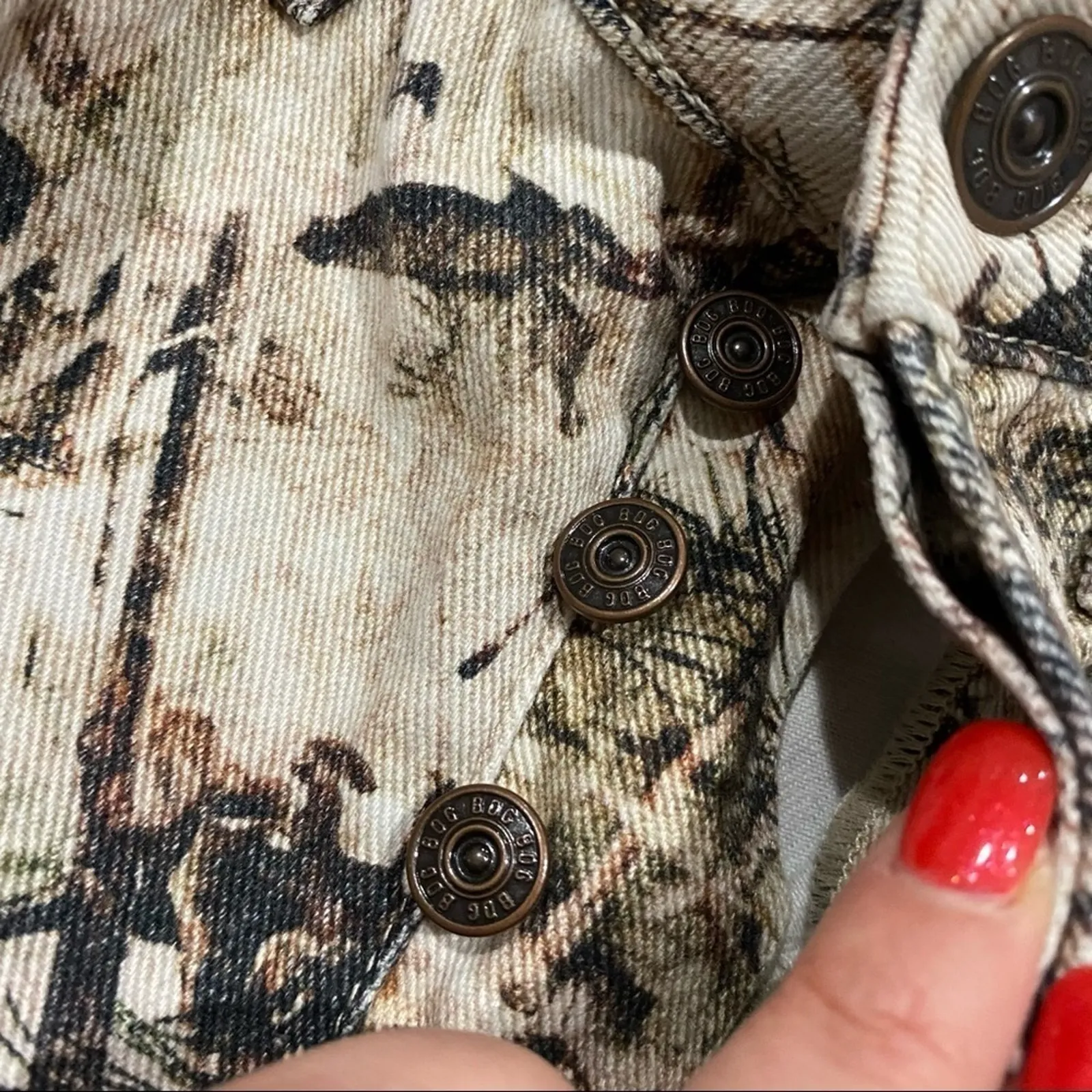 BDG Urban Outfitters Slim Straight Camo Hunting Jeans Size 25 Utility Cargo - Image 11