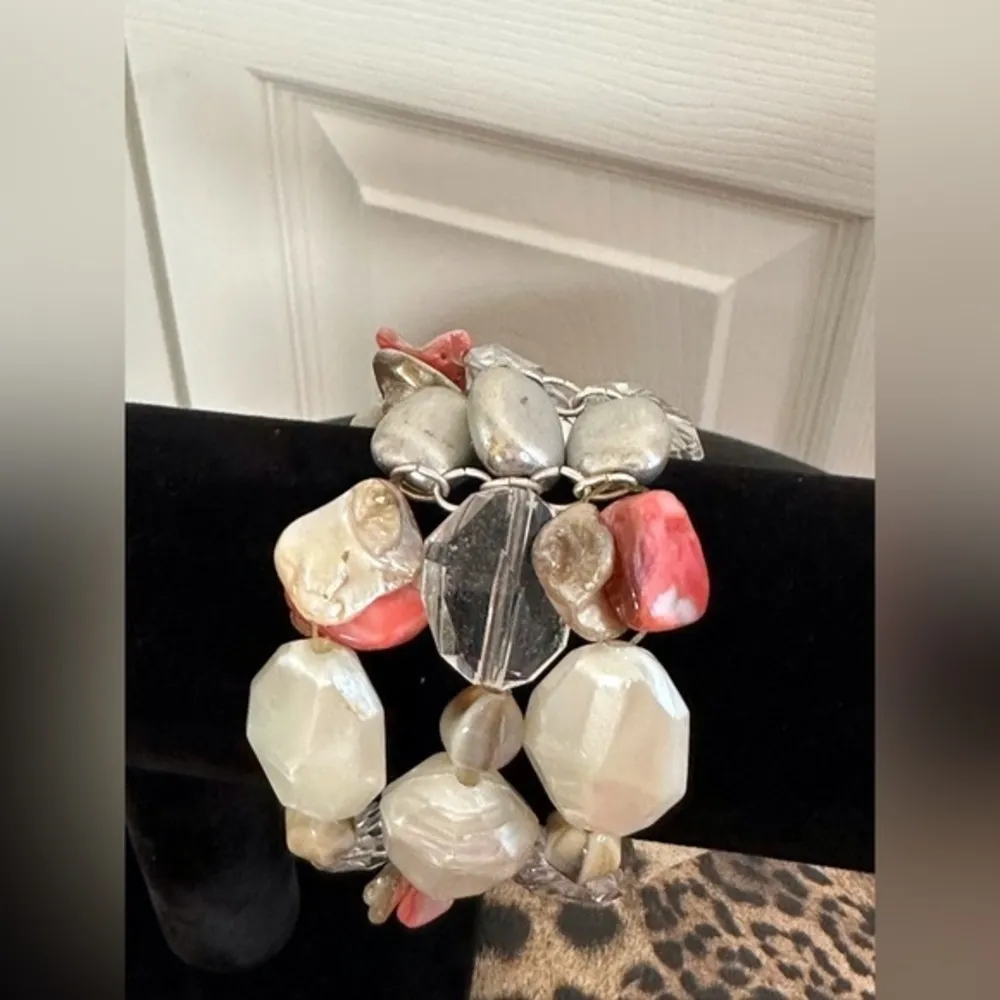 Chunky Faux 3 layer Bracelet - Image 4