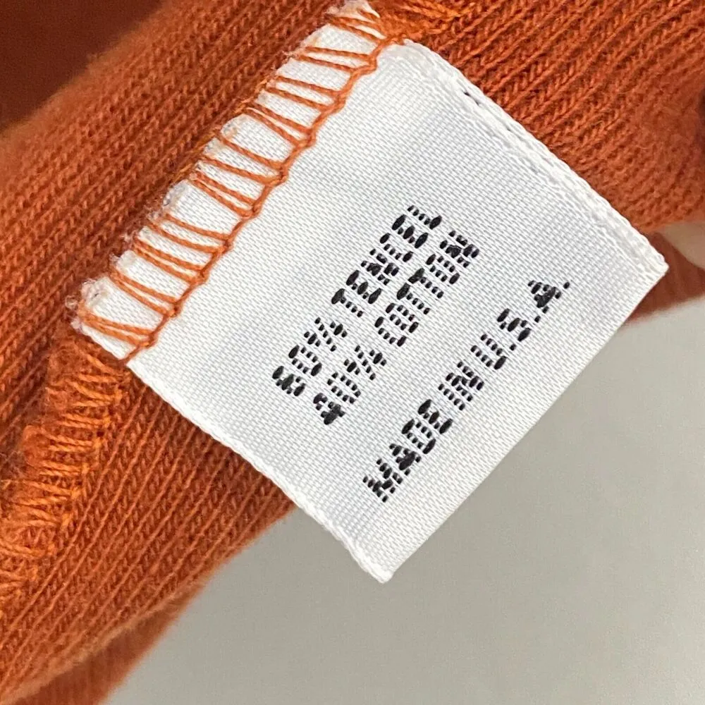 bryn walker womens ¾ sleeves Rusty orange shirt top size Medium Cotton Blend - Image 7