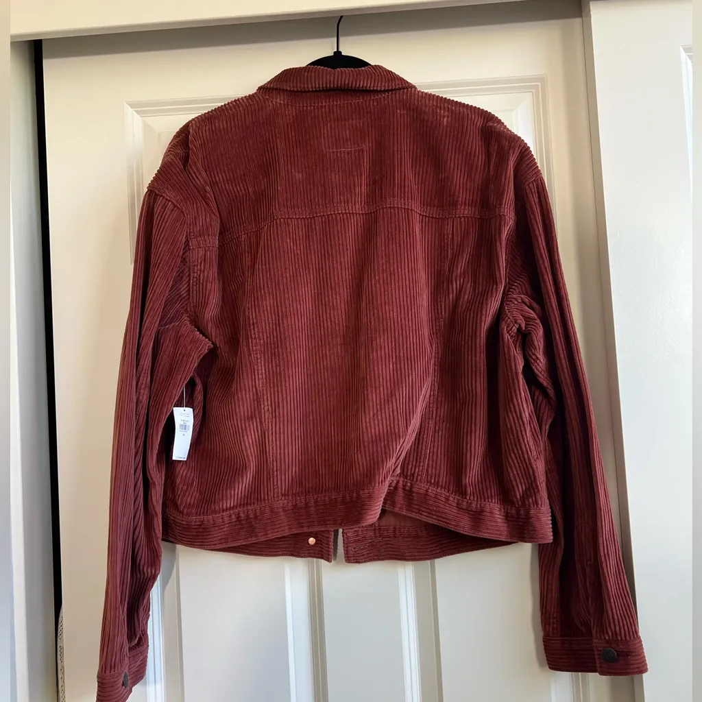 Cropped Corduroy Jacket - Image 4