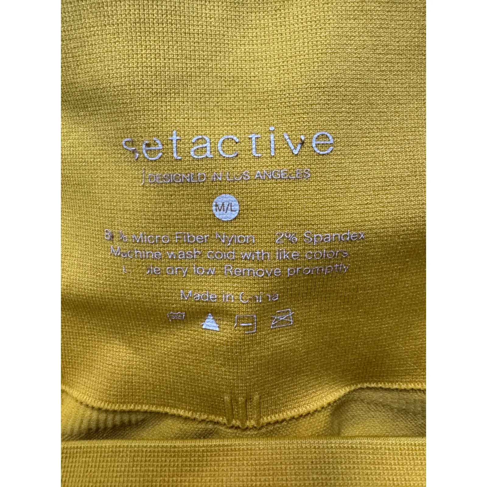 SET Active x Madelyn Cline Ribbed Seamless Leggings Size‎ M/L - Image 4