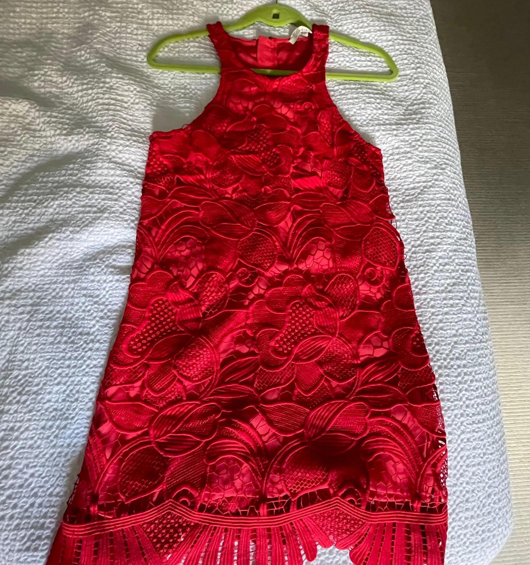 Caspian Shift Dress Red Small - Image 5
