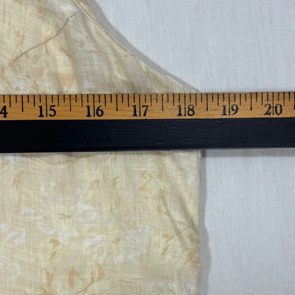 Gap Linen Shift Dress Womens S Maxi Beige Beach Coastal Boho Hippie Lagenlook - Image 7