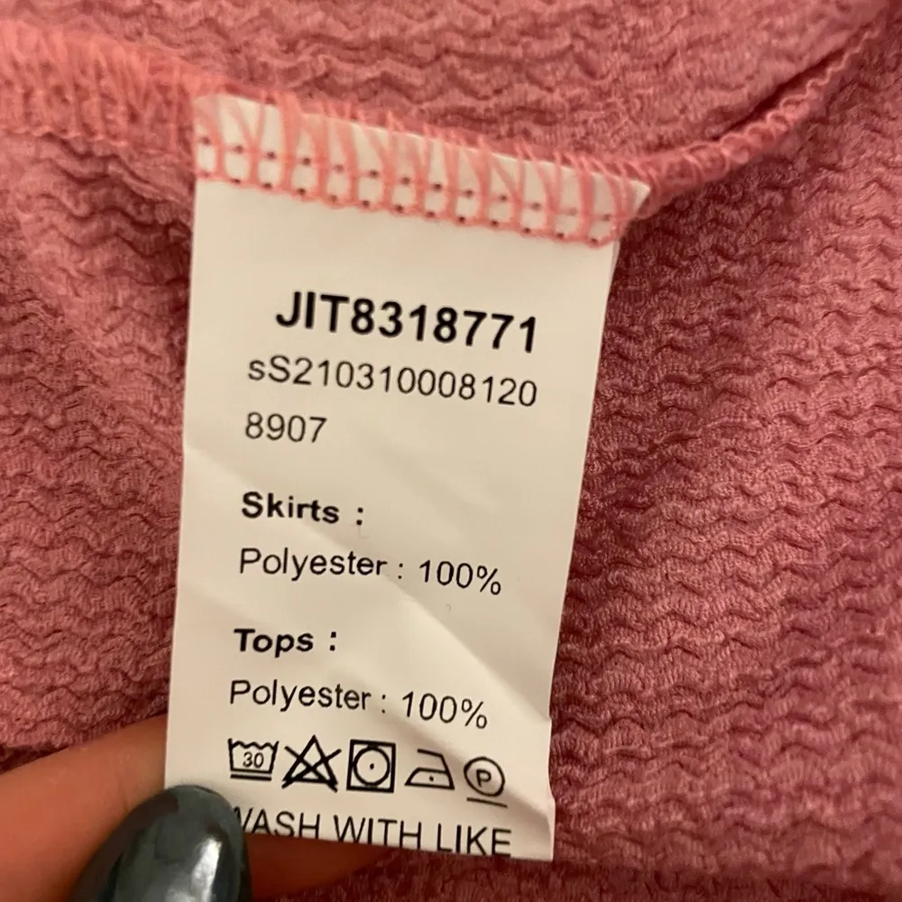 Self Tie Backless Halter Top & Wrap Skirt Set, Coral Pink, Size XS, NWOT - Image 10