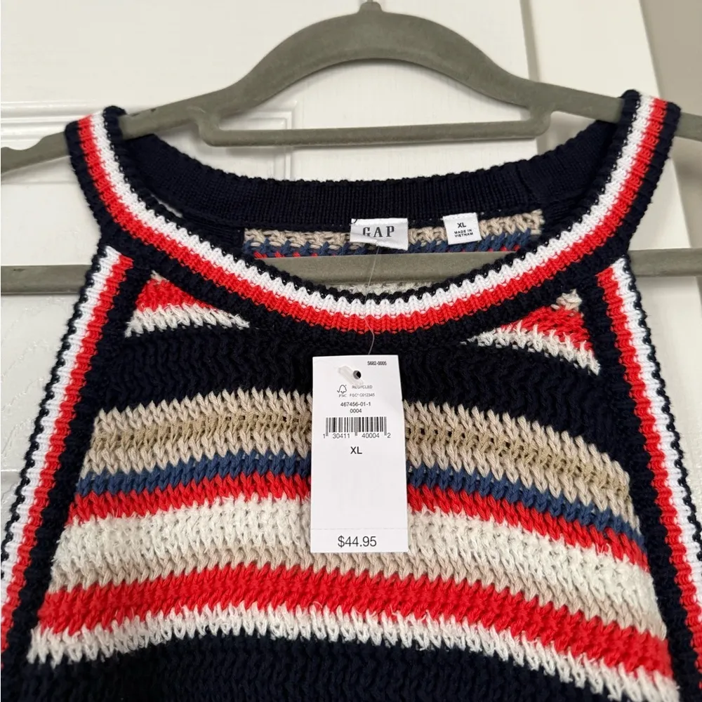 GAP Multi color High Neck Sweater Tank Top NEW $45 retail - Image 7