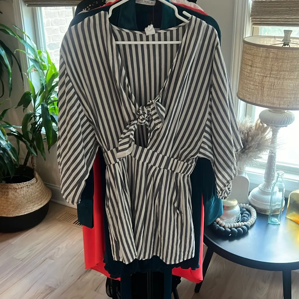 “Flawless” size small striped romper - Image 2