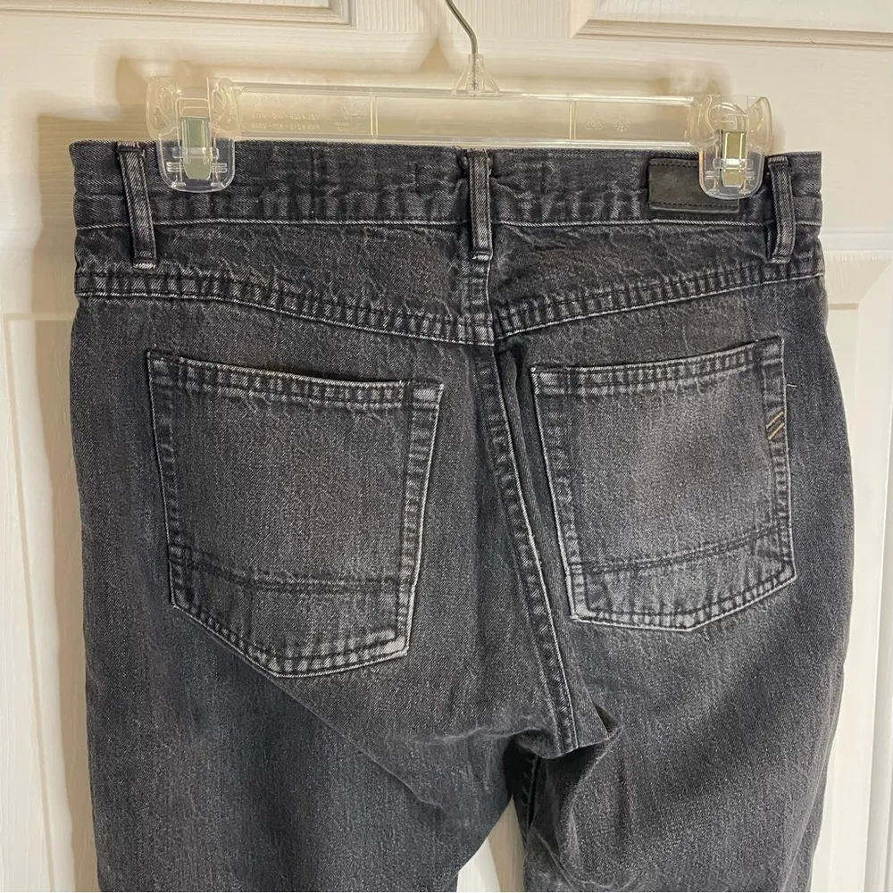 Billy Reid Black Straight Cut Straight Leg Button Fly Jeans Size 26 retro - Image 7