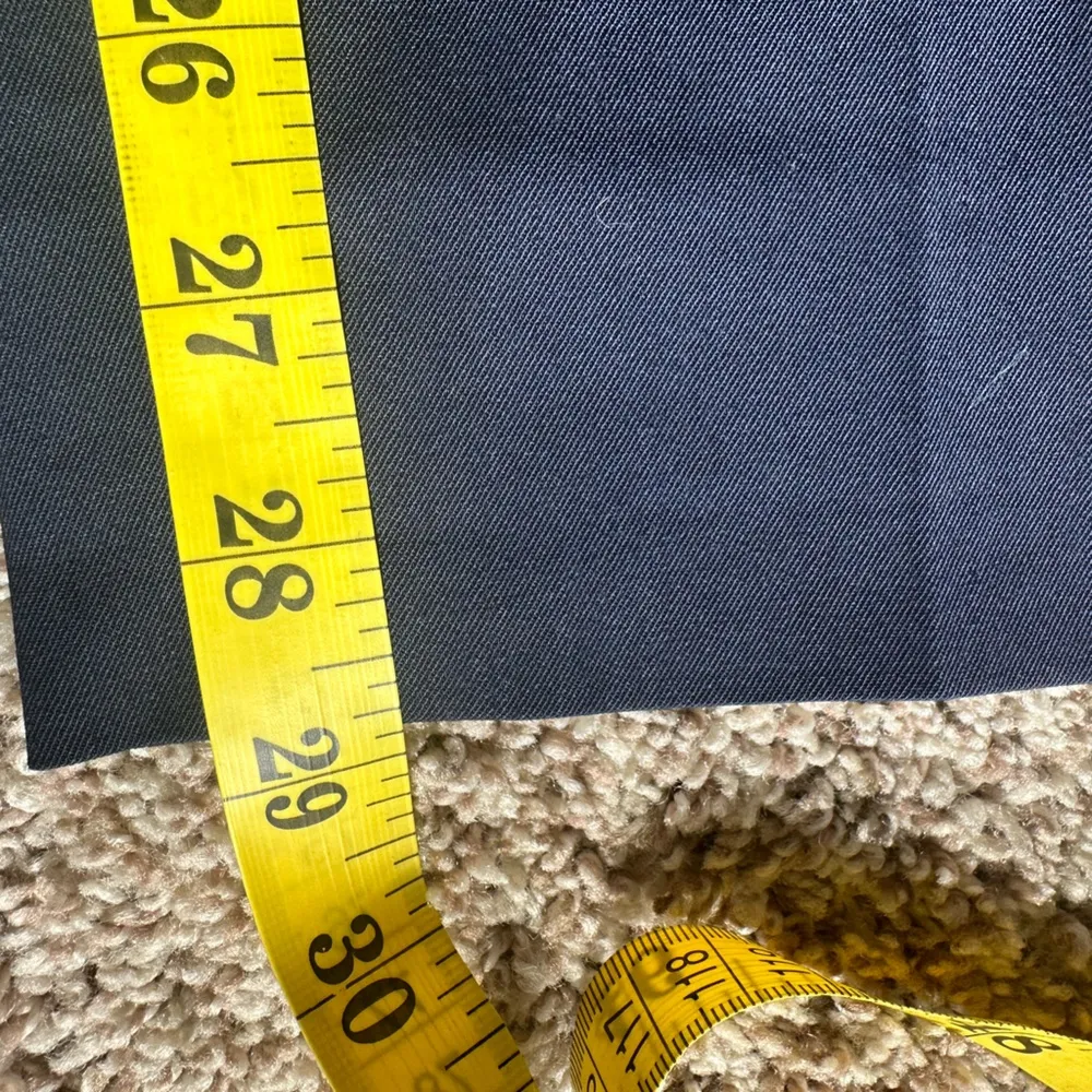 NWT Emporio Armani Navy Blue Wool Trousers Size 40 - Image 6