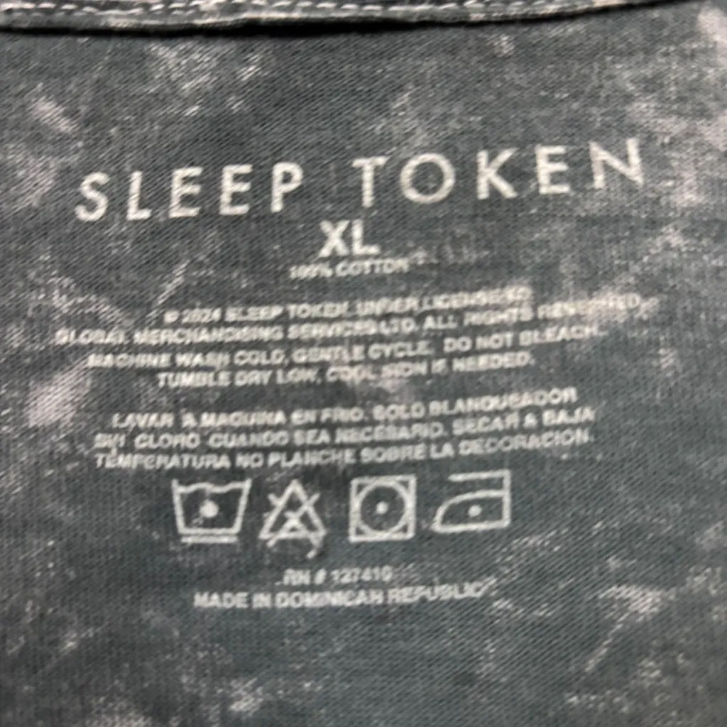 Sleep Token Take Me Back to Eden Rock Band Mineral Wash T-Shirt Extra Large - Image 4