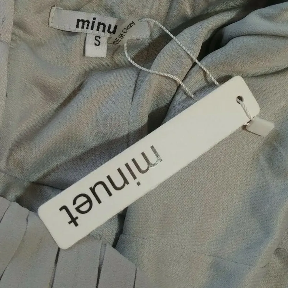 Gray Pleated Chiffon Strapless Maxi Formal Dress Gown Small from Modcloth - Image 8