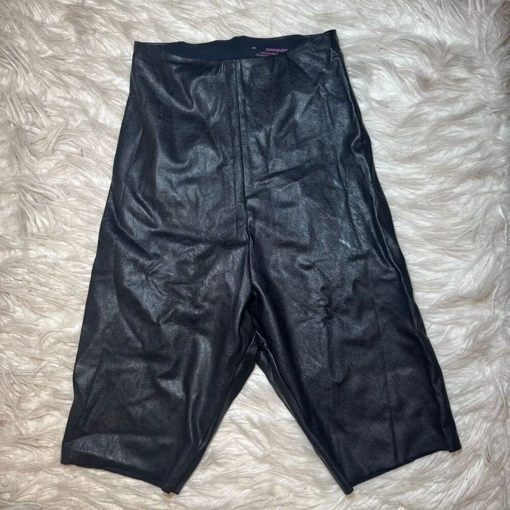 Commando Faux Leather Bike Shorts - Image 5