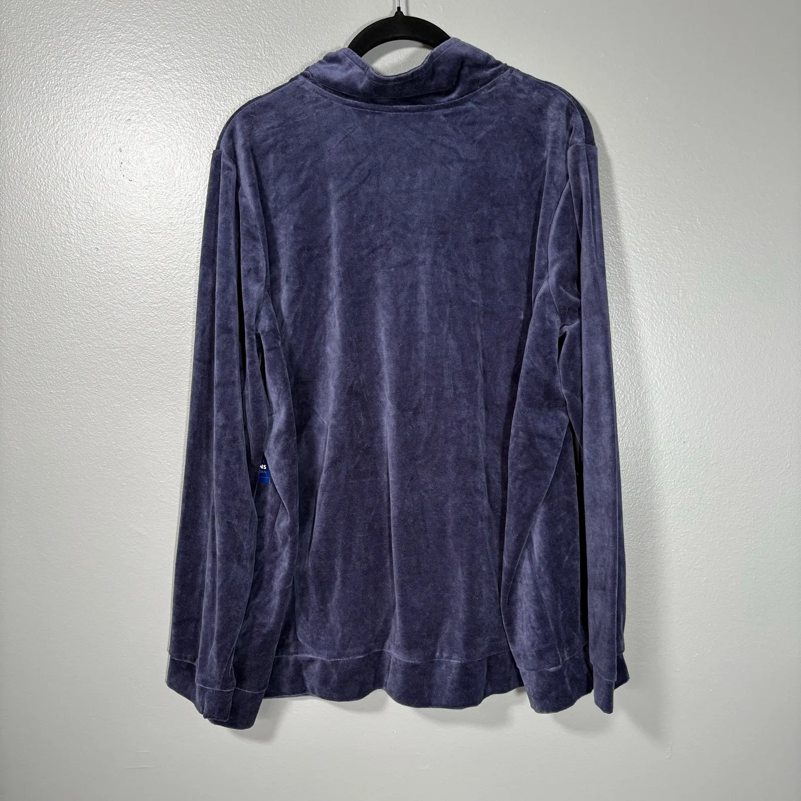 Basic Editions NWT Y2K Blue Velour Rhinestone Jacket - Image 8