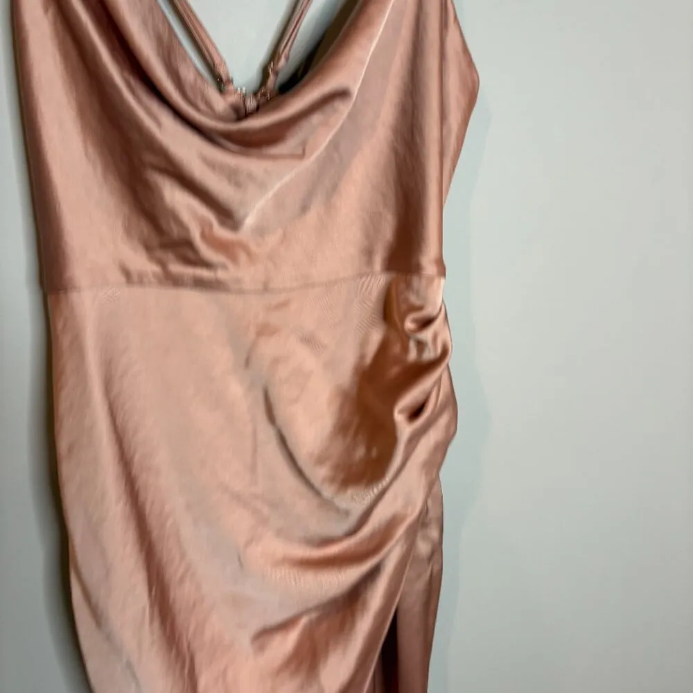NWT Significant Other Aria Cowl Neck Maxi Dress in Nougat Pink Size 8 - Image 3