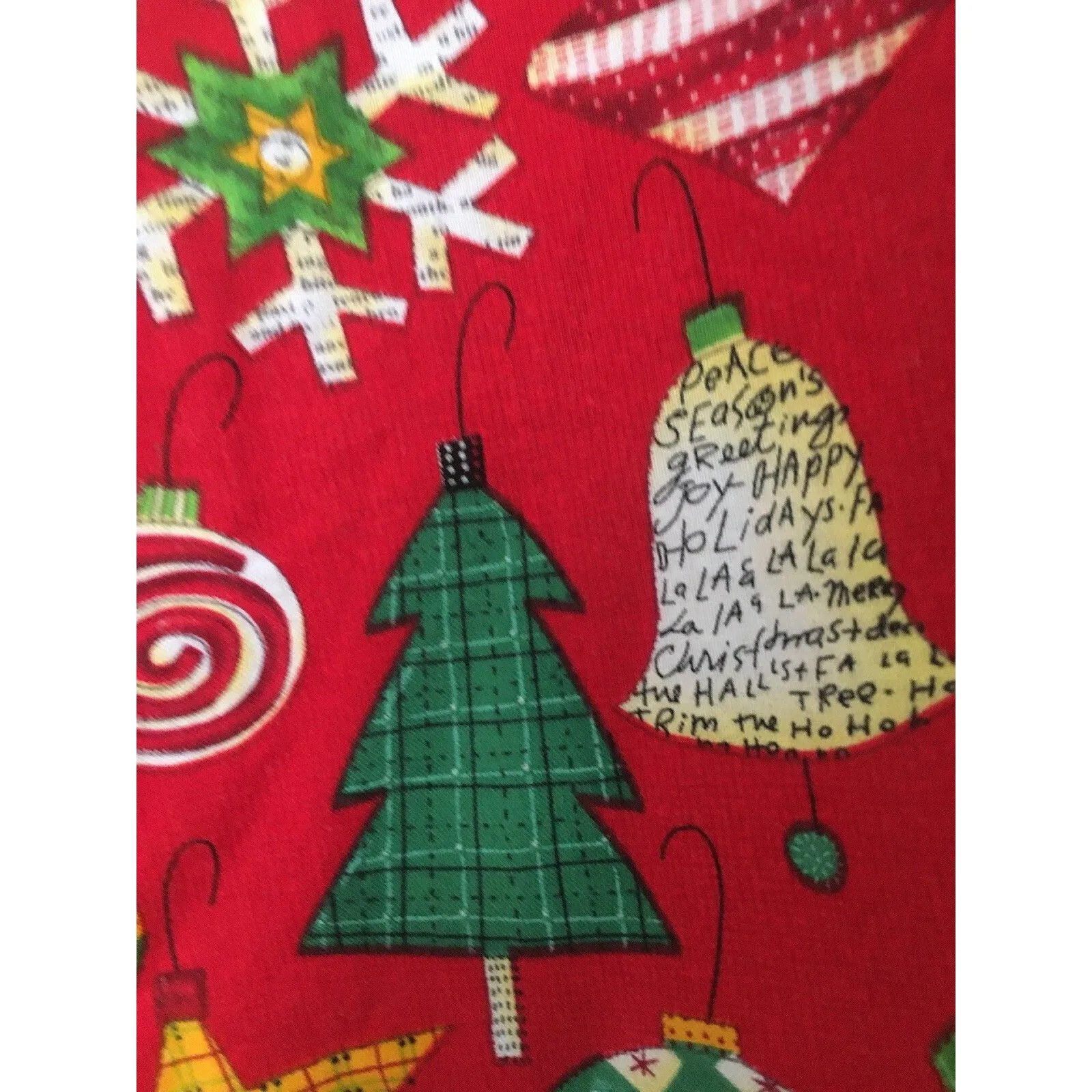 Peaches Women's Christmas Holiday Theme Scrub Top Nurse Medical Size L Size L - Image 4