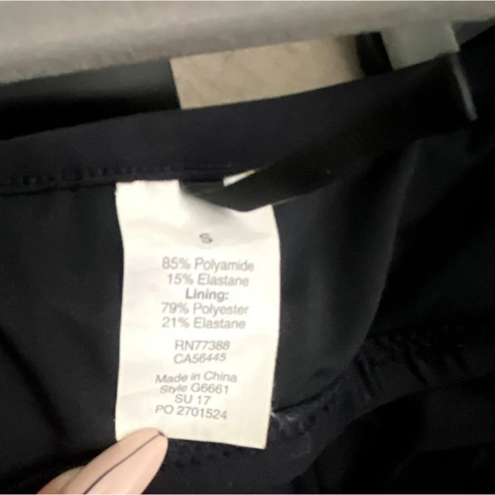 J.Crew Ruffle Bikini Off-the-Shoulder Swim Top Lined Removable Cups S Black - Image 7