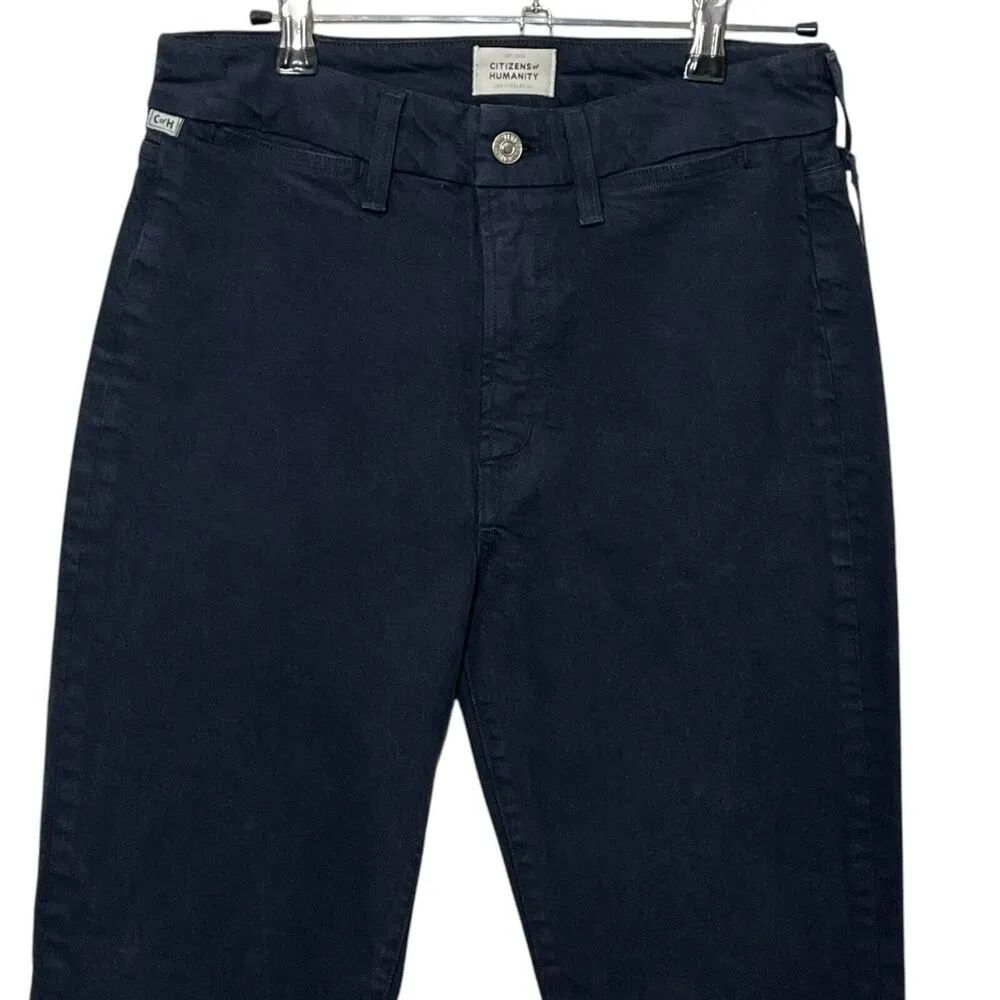 Citizens of Humanity Isola Cropped Trousers Navy Blue SAMPLE Womens Size 27 New - Image 3