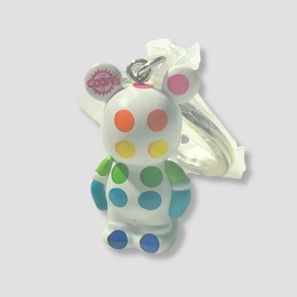 NWOT Rare Disney Vinylmation Series 8 Keychain Goofy's Candy Co Polka Dot - Image 3