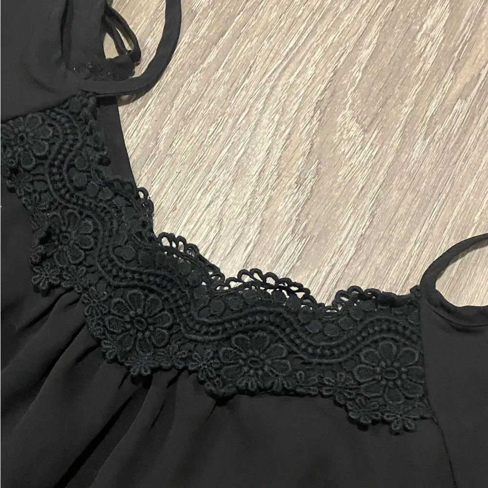 Decree Cute Black | Lace Off Shoulder Romper | S - Image 3