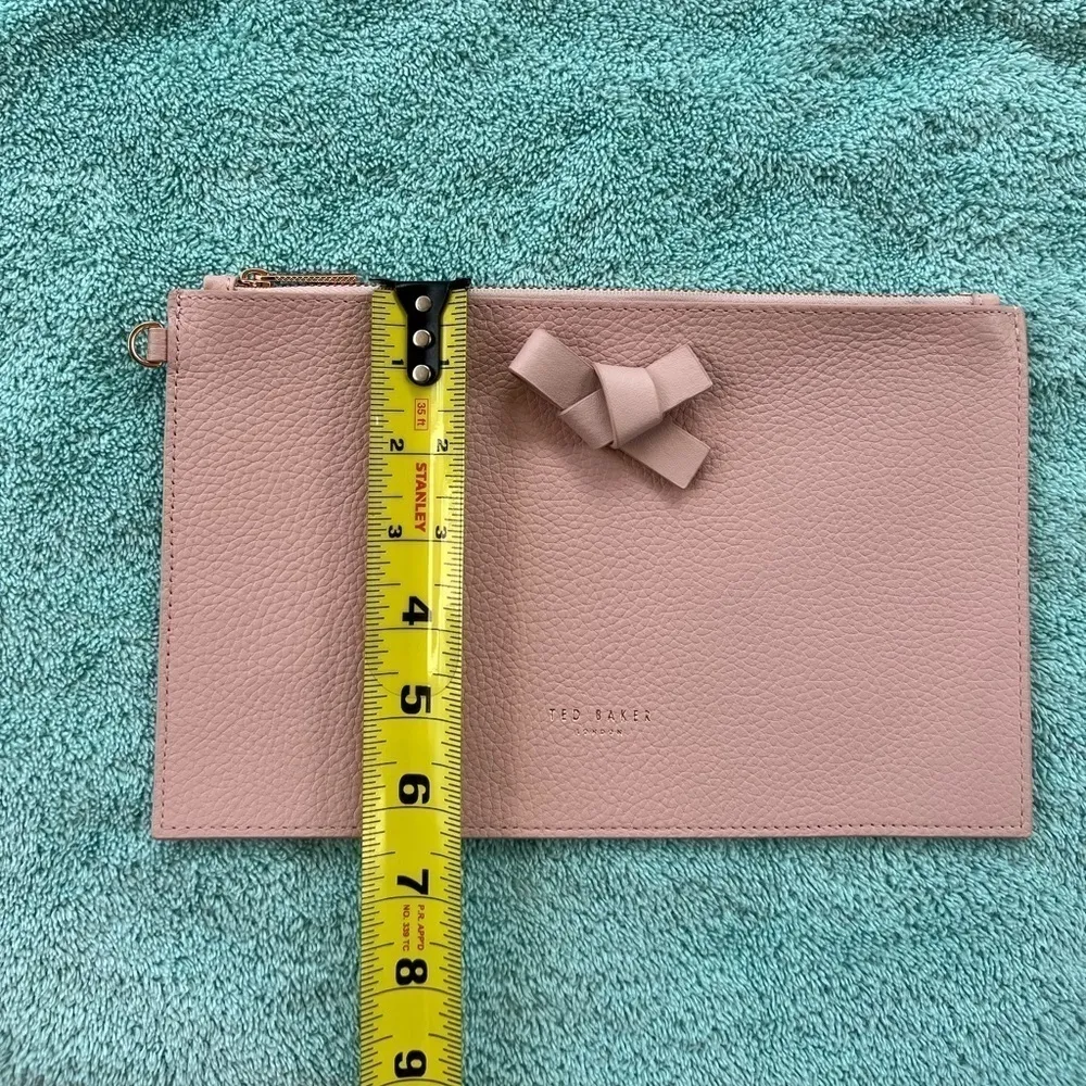 TED BAKER LONDON pink knot bow pouch - Image 12