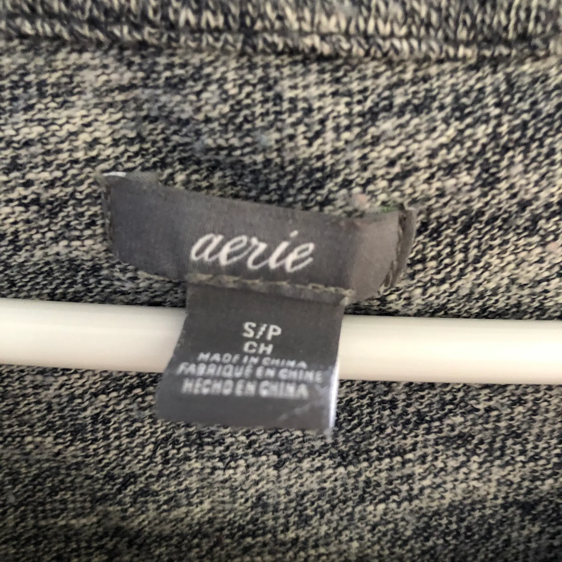 Marled High low Slit Sweater Blue Small - Image 4