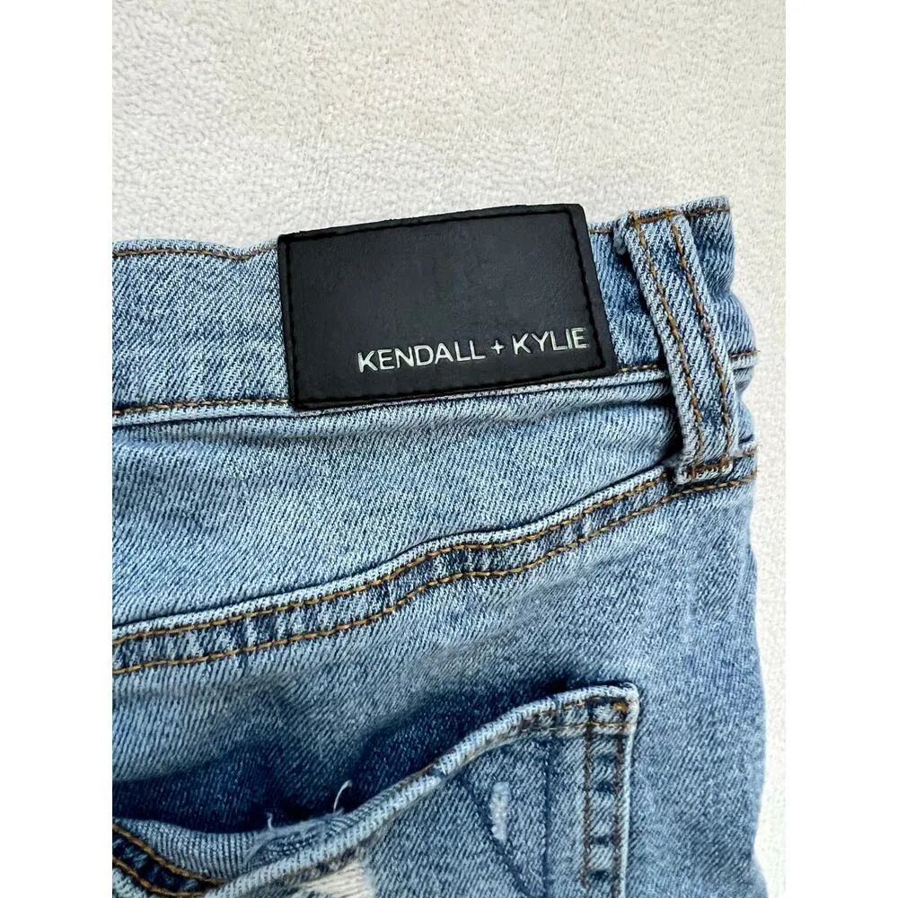 Kendall + Kylie The Icon Short Jess Skinny Mid-Rise Denim Shorts Size 9/29 - Image 6