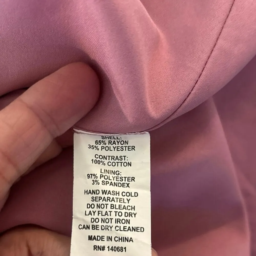 Unique Vintage Plus Size 2X 18 Purple Navy Floral Print
Fit & Flare Dress Retro - Image 7