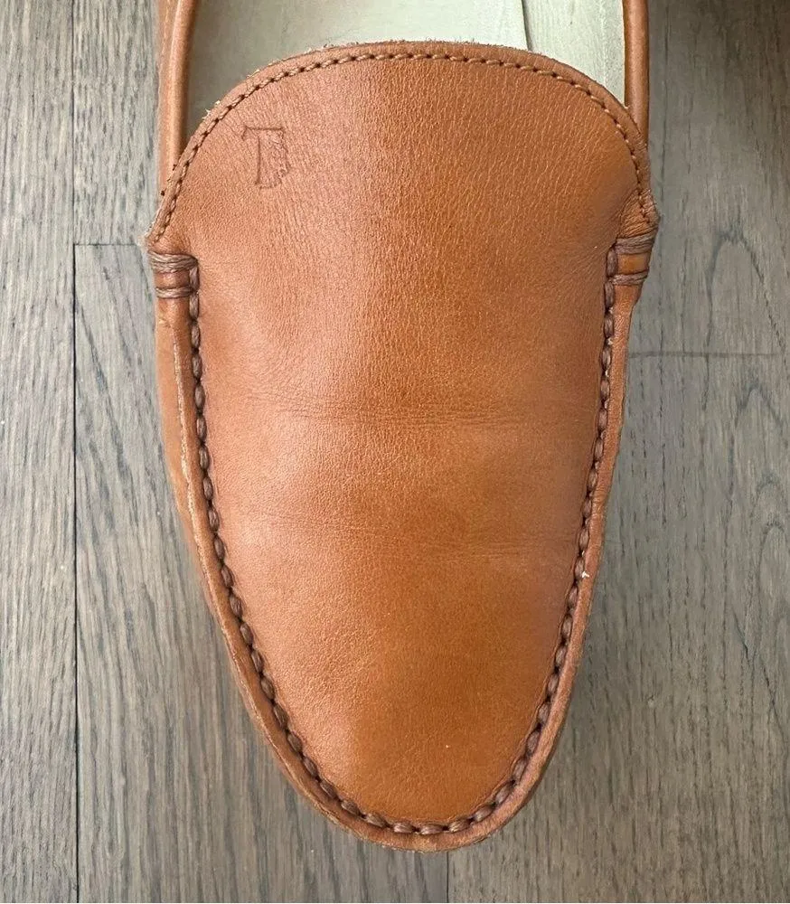 Tod’s Gommini Leather Driving Loafers in Camel Leather Size 40 EU / 10 US - Image 4