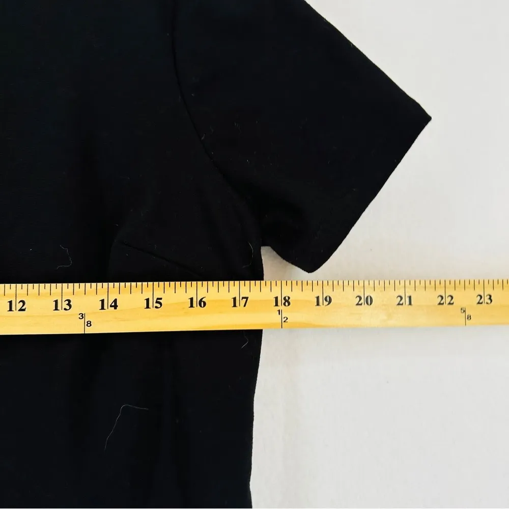 Belle Sky Two Tone Flowy Blouse Medium Black White - Image 6