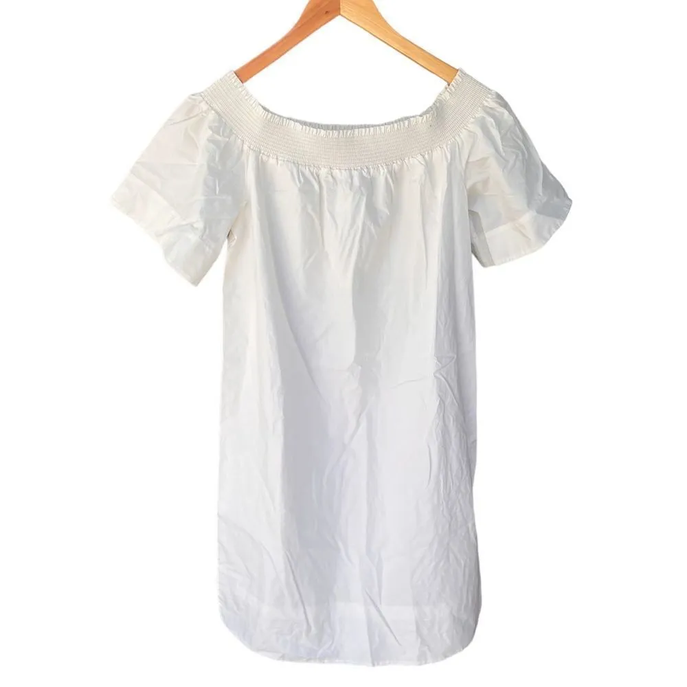 J.CREW OFF-THE-SHOULDER DRESS IN COTTON POPLIN NWT 2 - Image 4