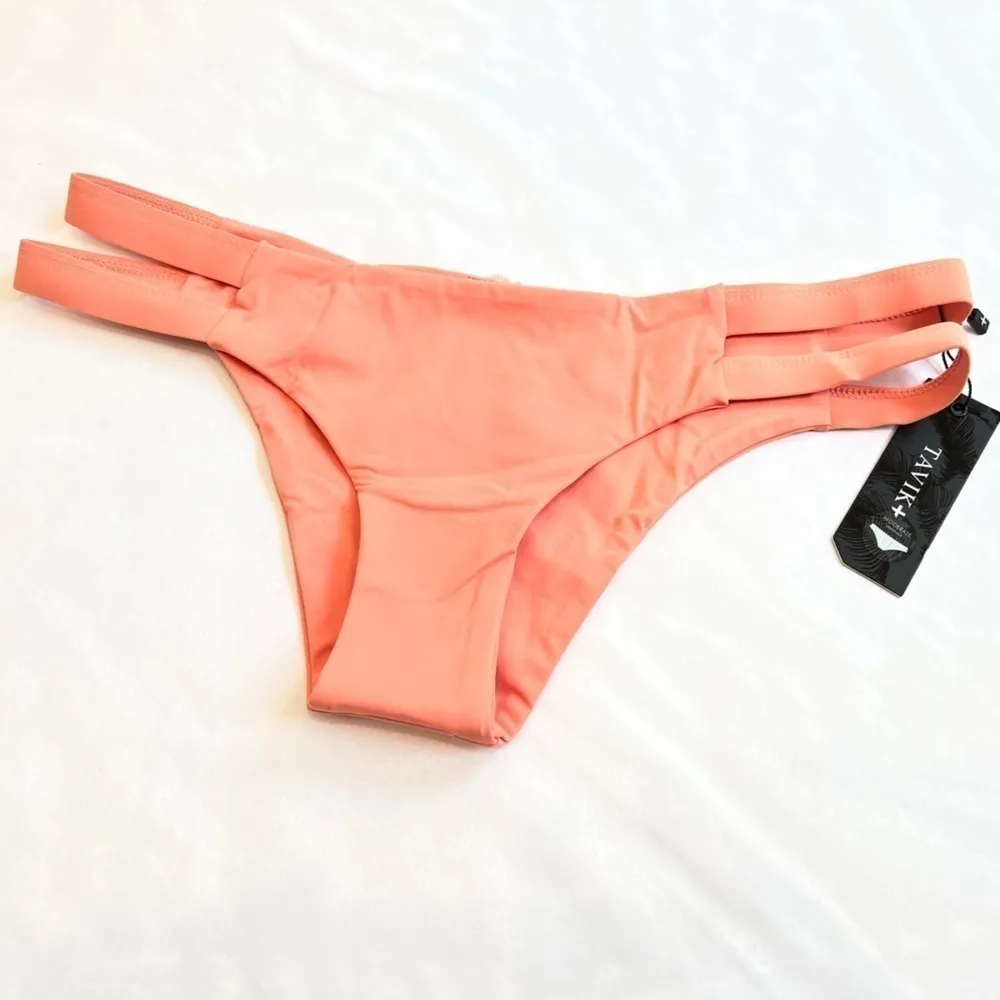 Tavik‎ Moderate Coverage Coral Bikini Bottom Orange Size M - Image 3
