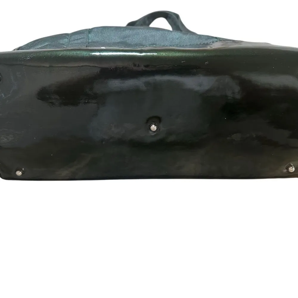 Gucci  Green Canvas Tote Bag  - Image 9