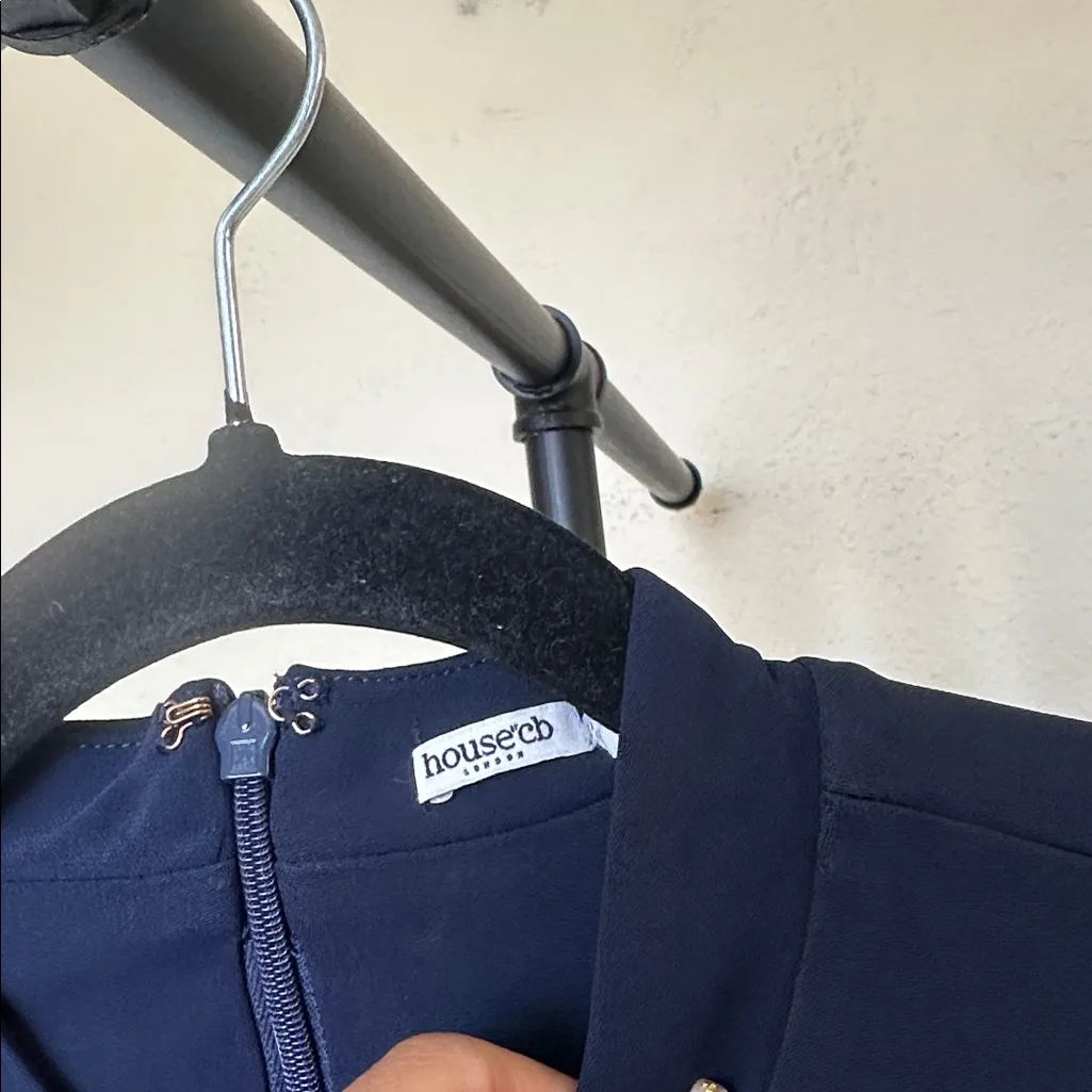 House‎ of CB   'Mahalia' Navy Long Sleeve Mini Dress NWOT size M - Image 9