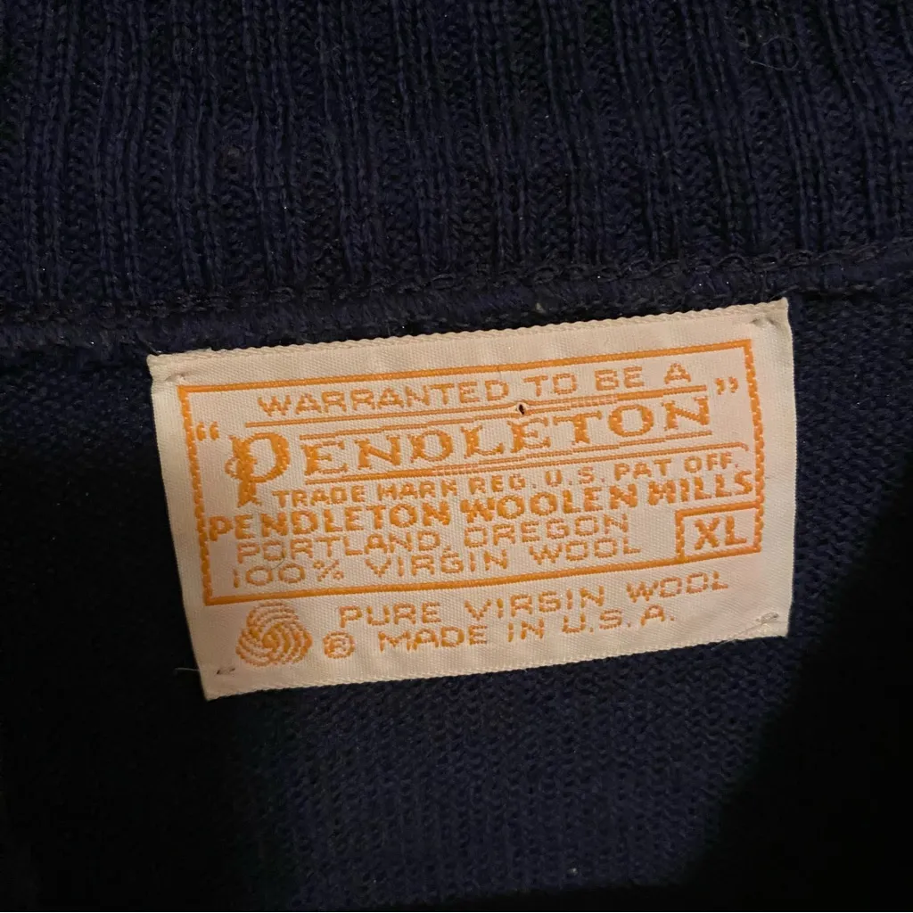 Vintage Pendleton Wool mock turtleneck XL - Image 2