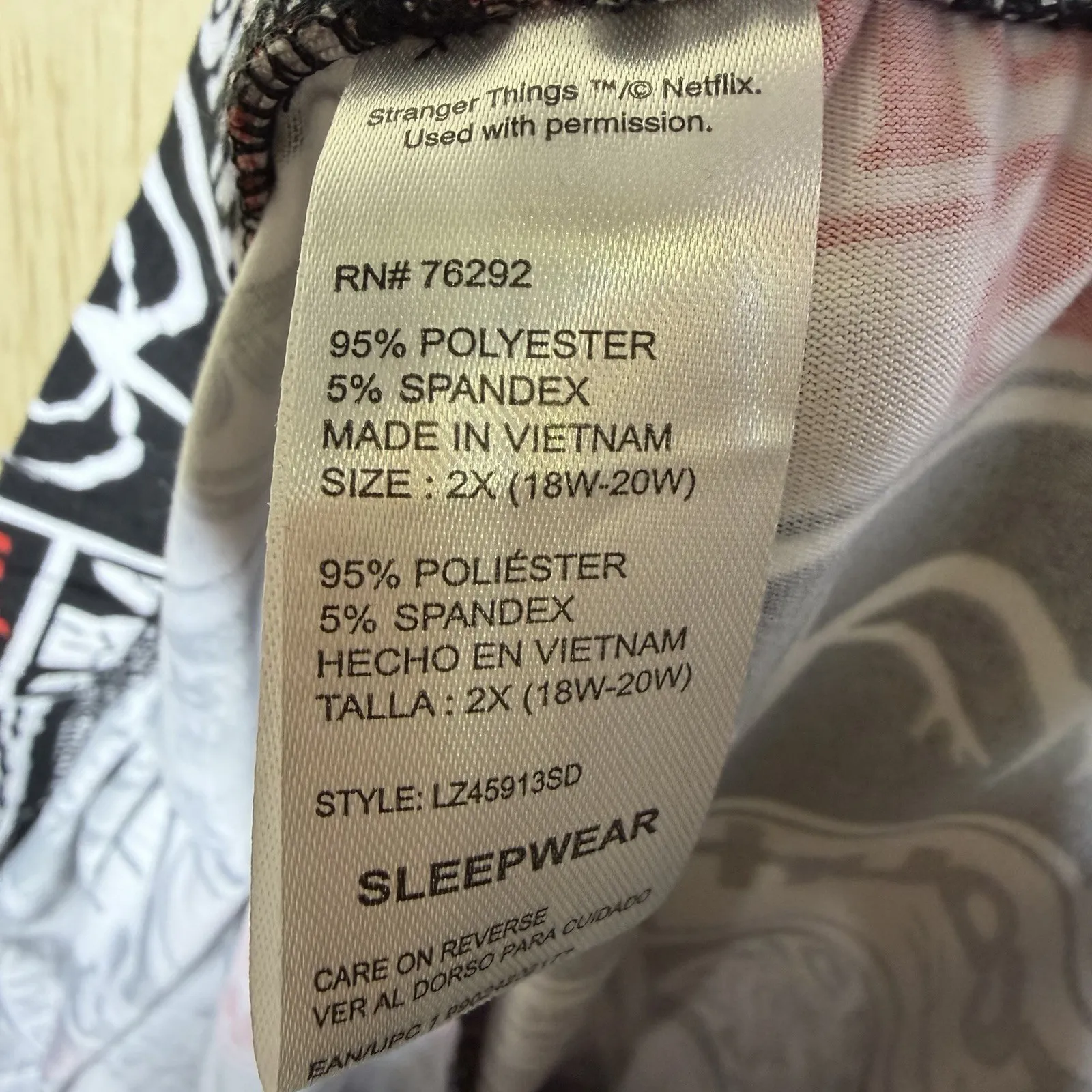 Stranger Things Sleep Shorts Women’s 2X 18W 20W Lounge Pajama Netflix - Image 8