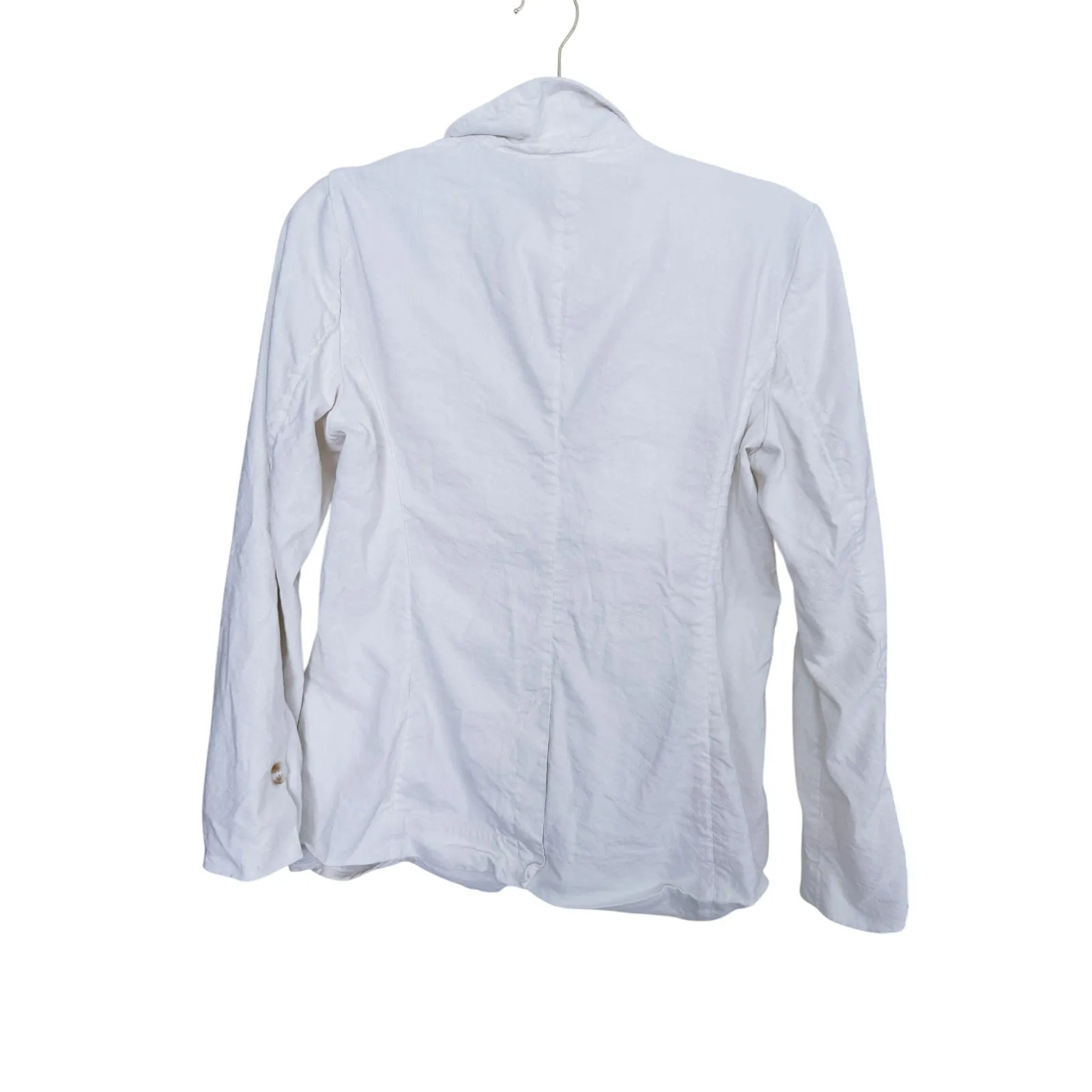 Lauren Conrad Linen Blazer Jacket Small Ivory Coastal Career Corpcore Clean Girl - Image 3