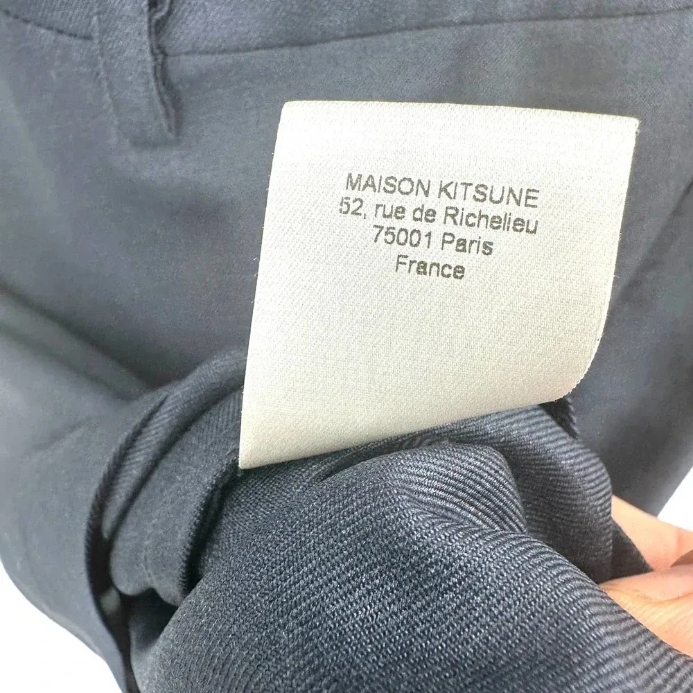 Maison Kitsuné Jade Loose Cut Dress in‎ Navy Blue Size 38 / US 6 **Flawed - Image 14