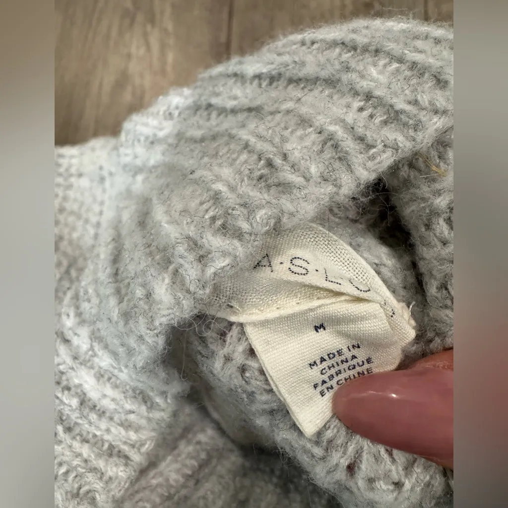 Caslon Light Gray Cowl Neck Sweater - Image 9