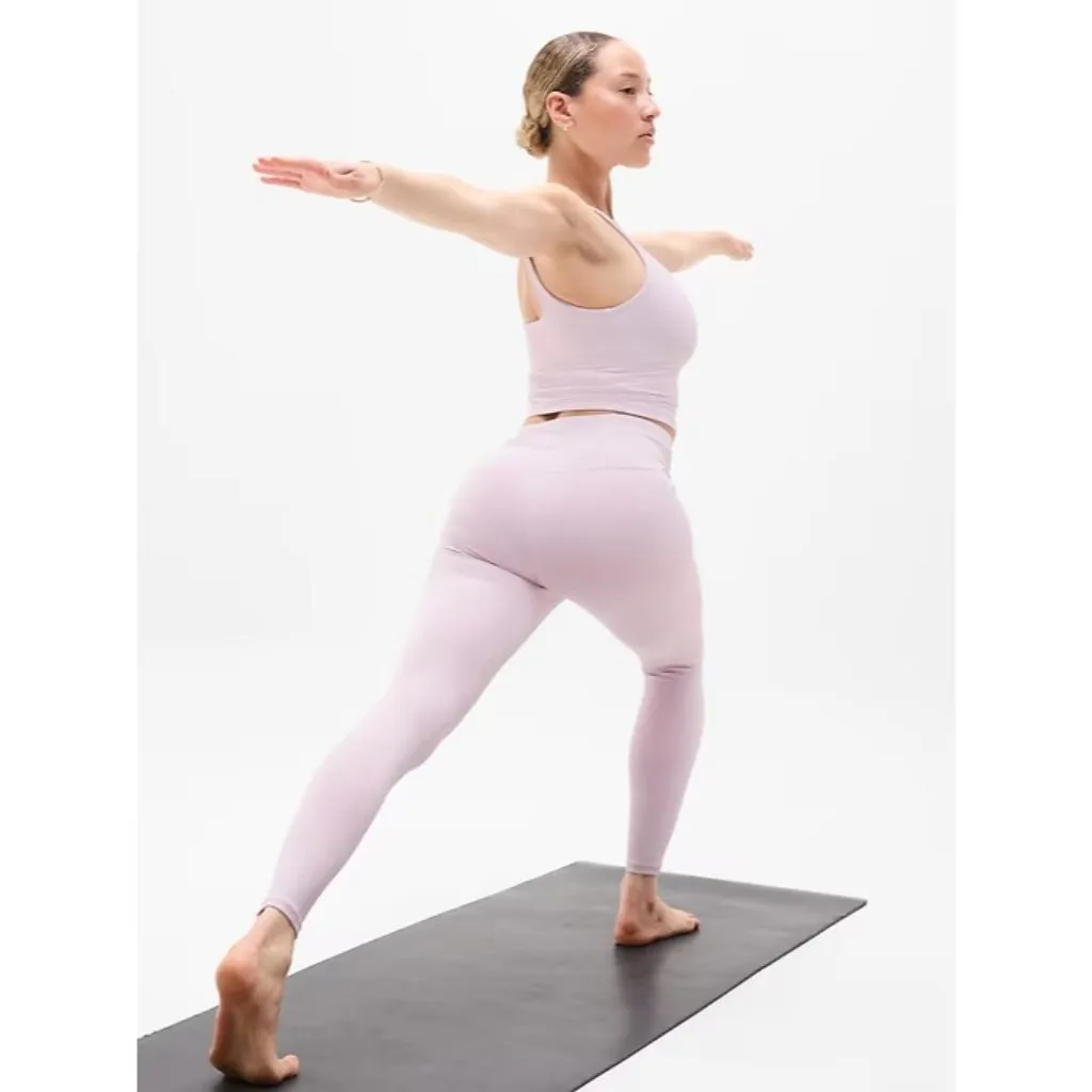 Athleta M Elation Ultra High Rise Legging Lilac Sky Pink Medium Regular - Image 3