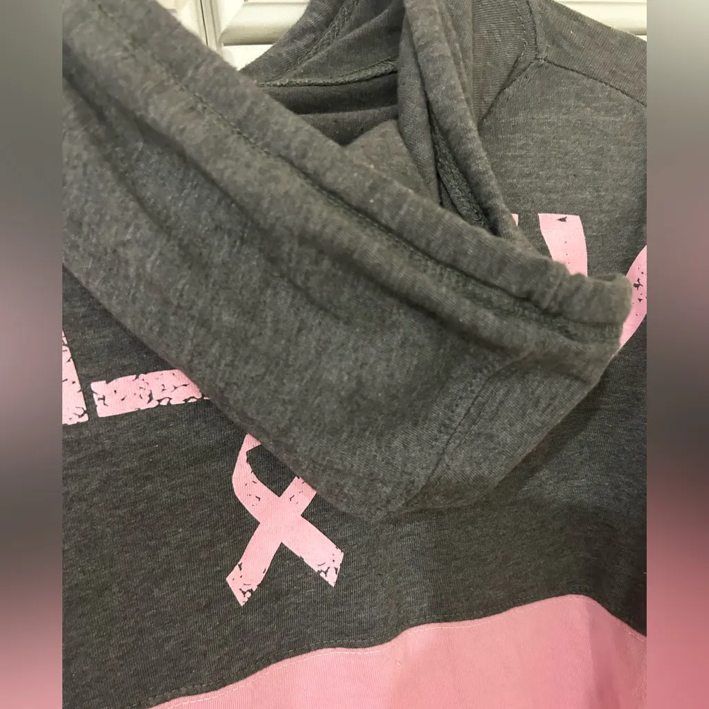 Coconut Creek Breast Cancer Believe Hoodie Small Pink - Image 3