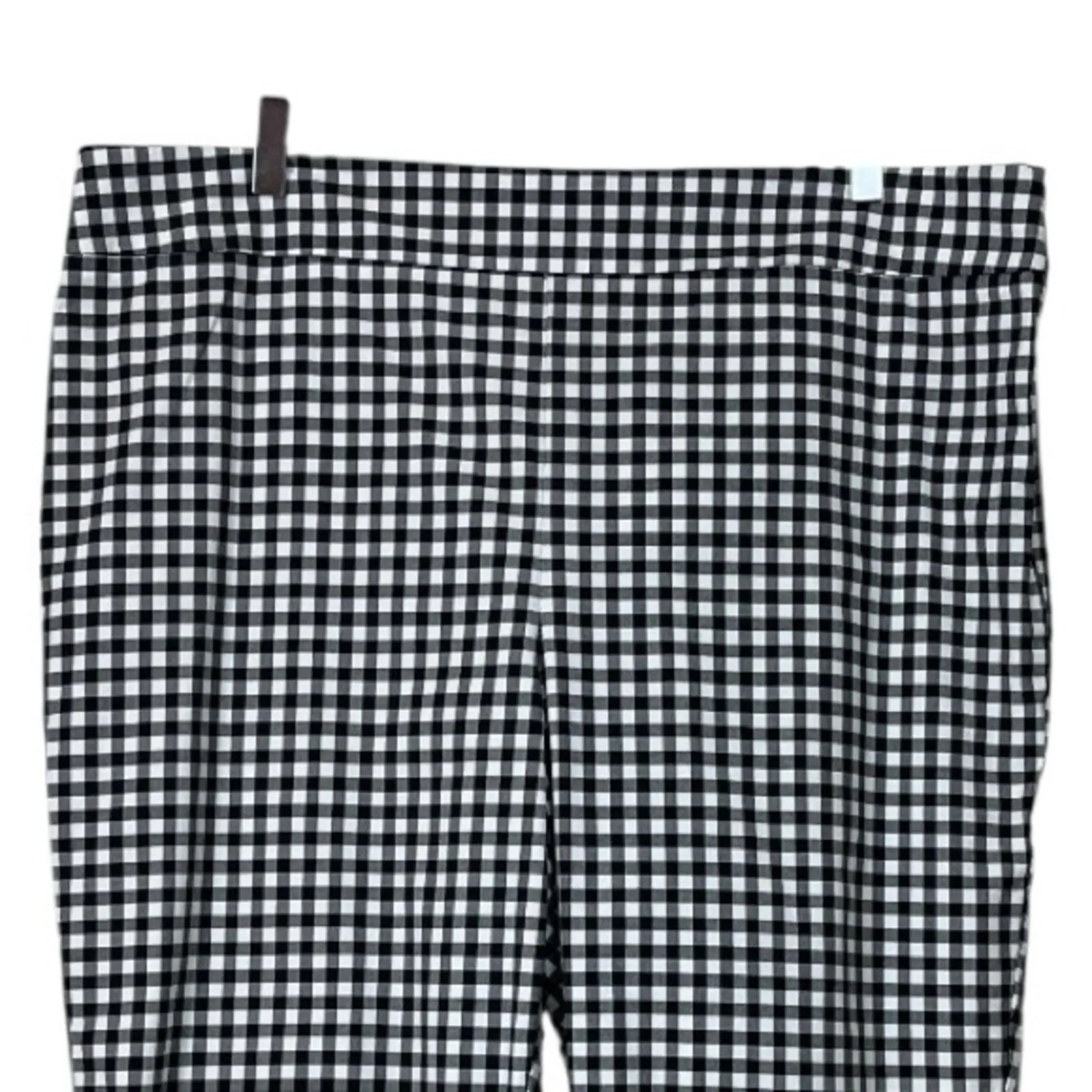 Talbots Pants Chatham Ankle Mid Rise Black White Gingham Women’s Plus Size 18 - Image 5