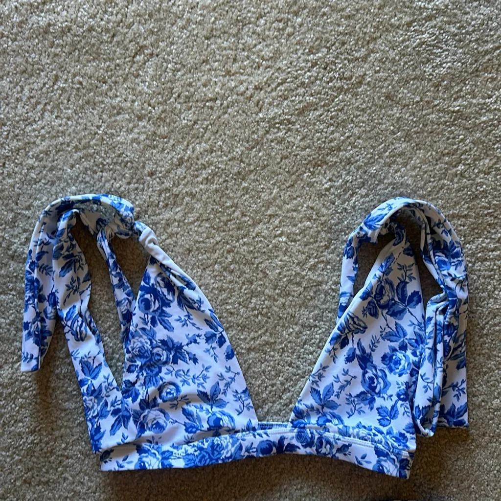 Lovers + Friends Blue Floral Bikini - Image 2