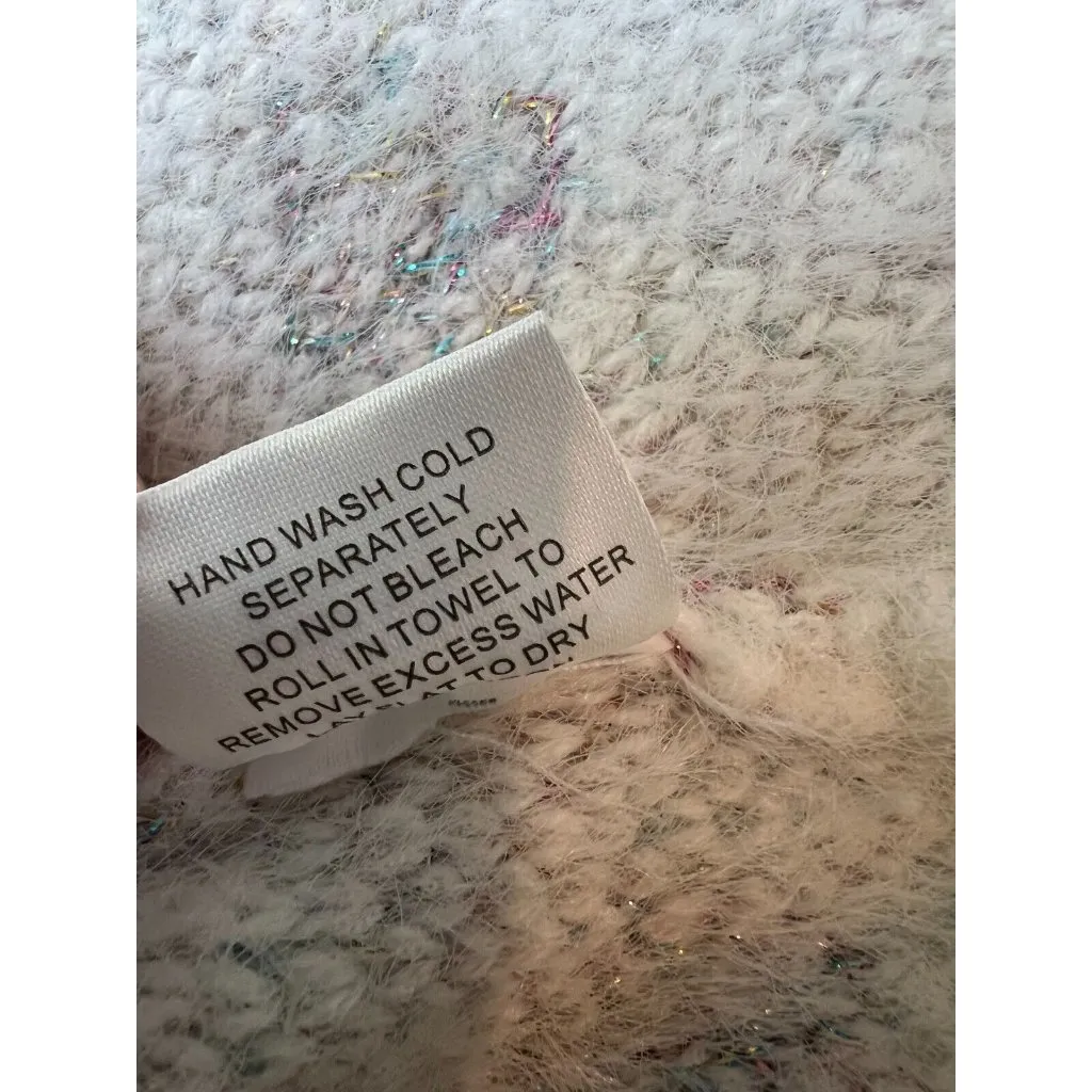 ModCloth Tinsel Ugly Christmas‎ Sweater Small Pullover Fuzzy Dot Knit Womens - Image 7