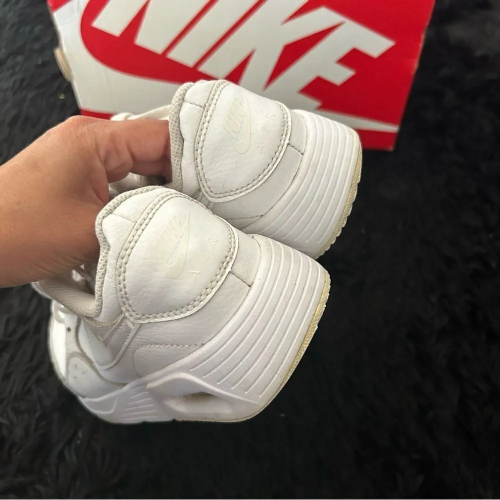 NIKE air max white athletic lace up shoes sneakers women’s 8 - Image 4