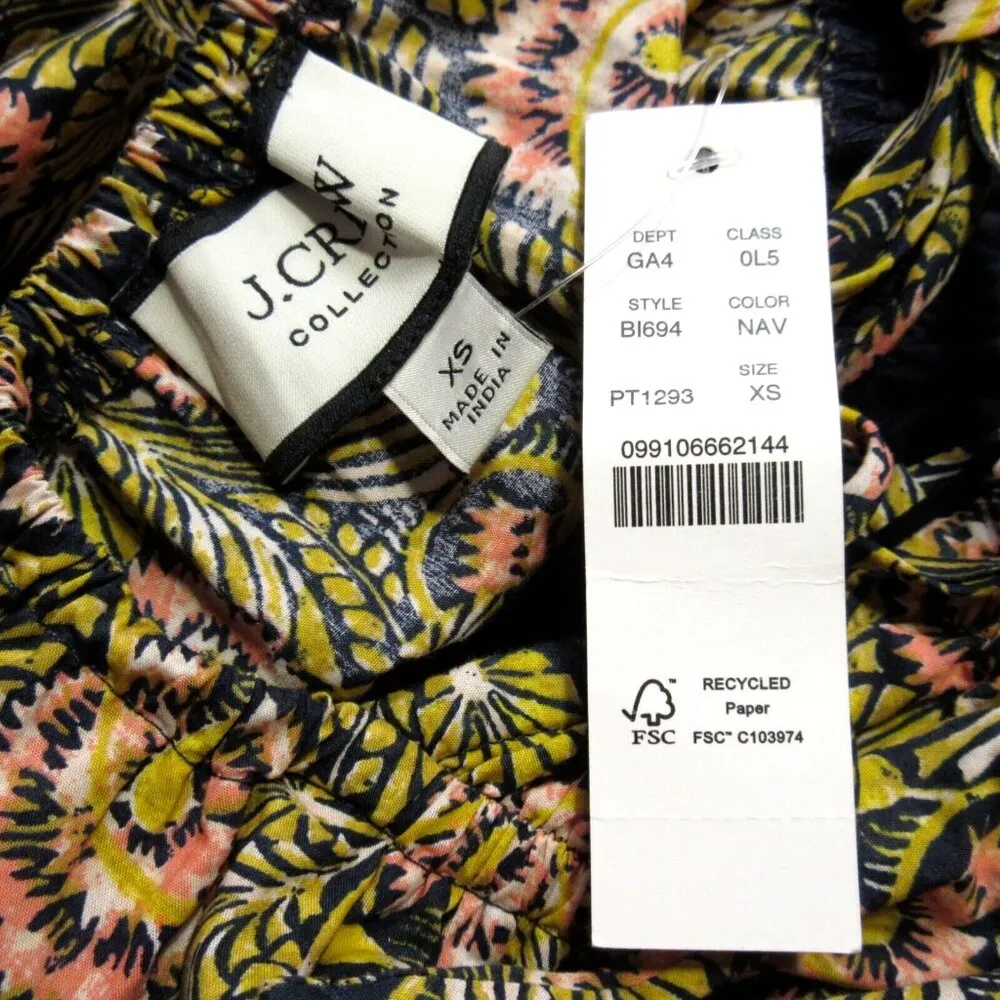 NWT J.Crew Collection Oahu V-neck Tiered Maxi in Dandelion Swirl Tank Dress XS - Image 9