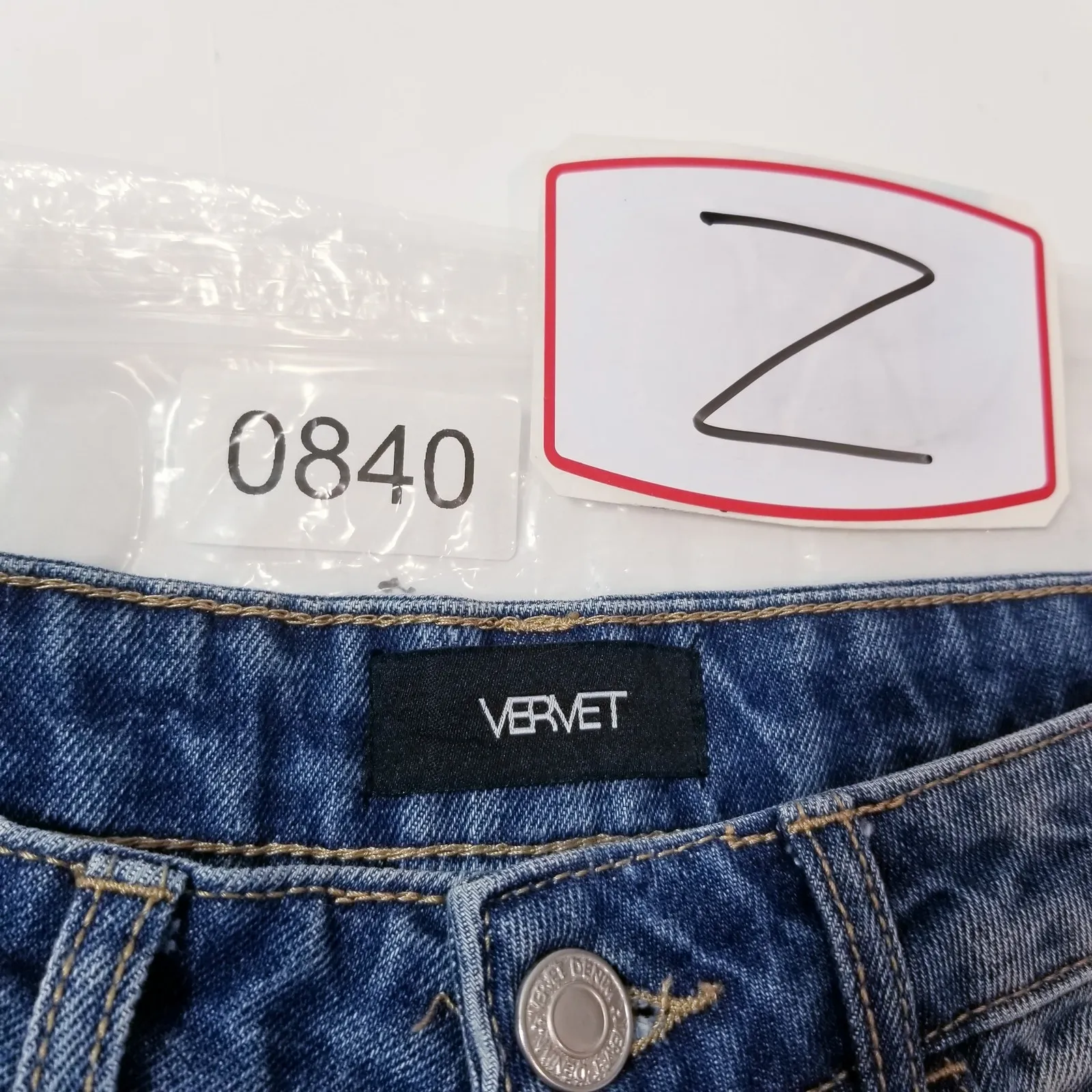 VERVET 100% Cotton Mom Jean Fit Distressed Relaxed Blue Denim Hi-Rise - Image 13