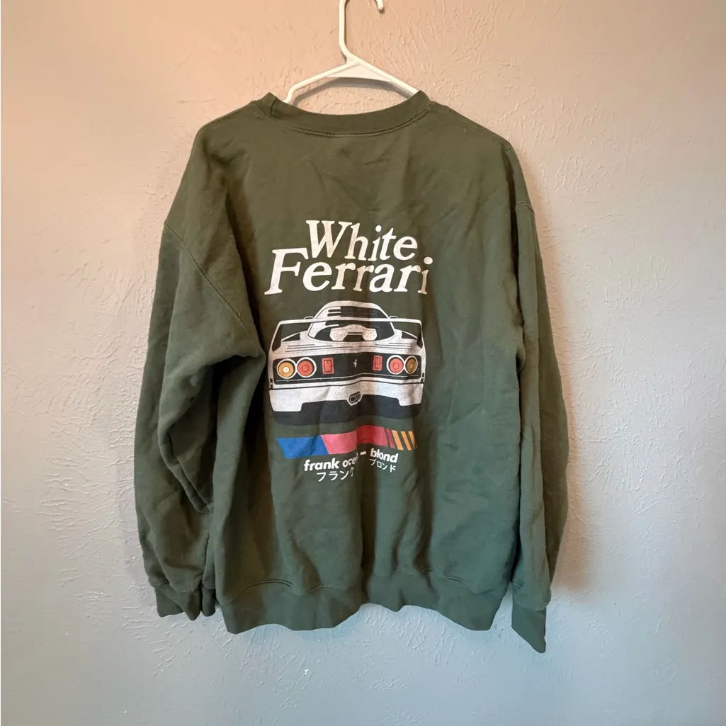 Green Graphic crew neck Frank Ocean Blond album - Image 4