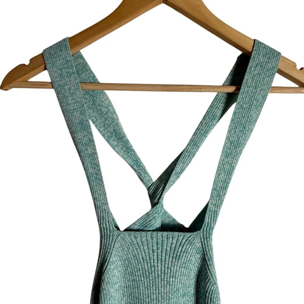 Solid & Striped Marissa Ribbed Knit Crisscross Halter Beach Mini Dress Size S - Image 5