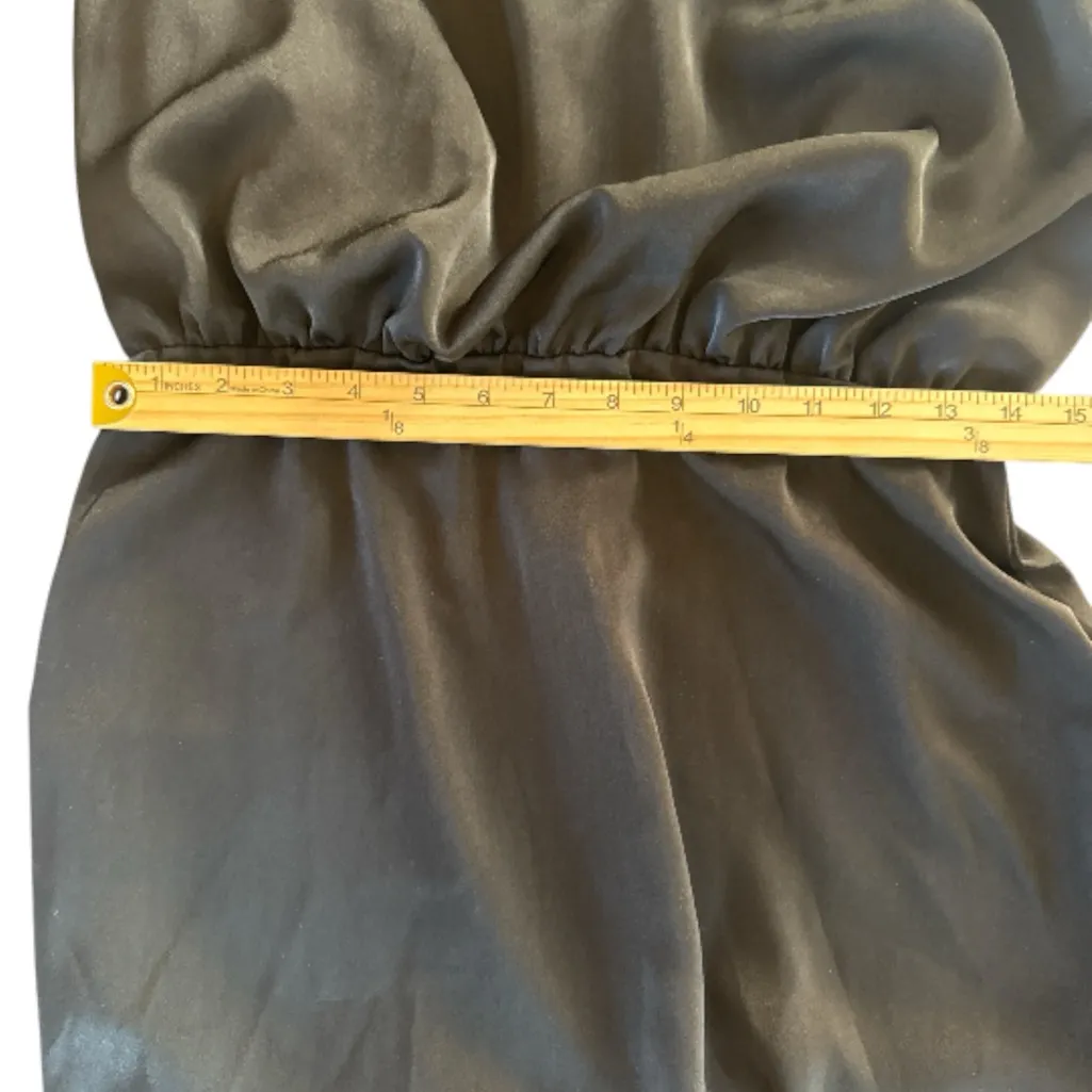 Black Asymmetrical Halter‎ Dress Size L - Image 5