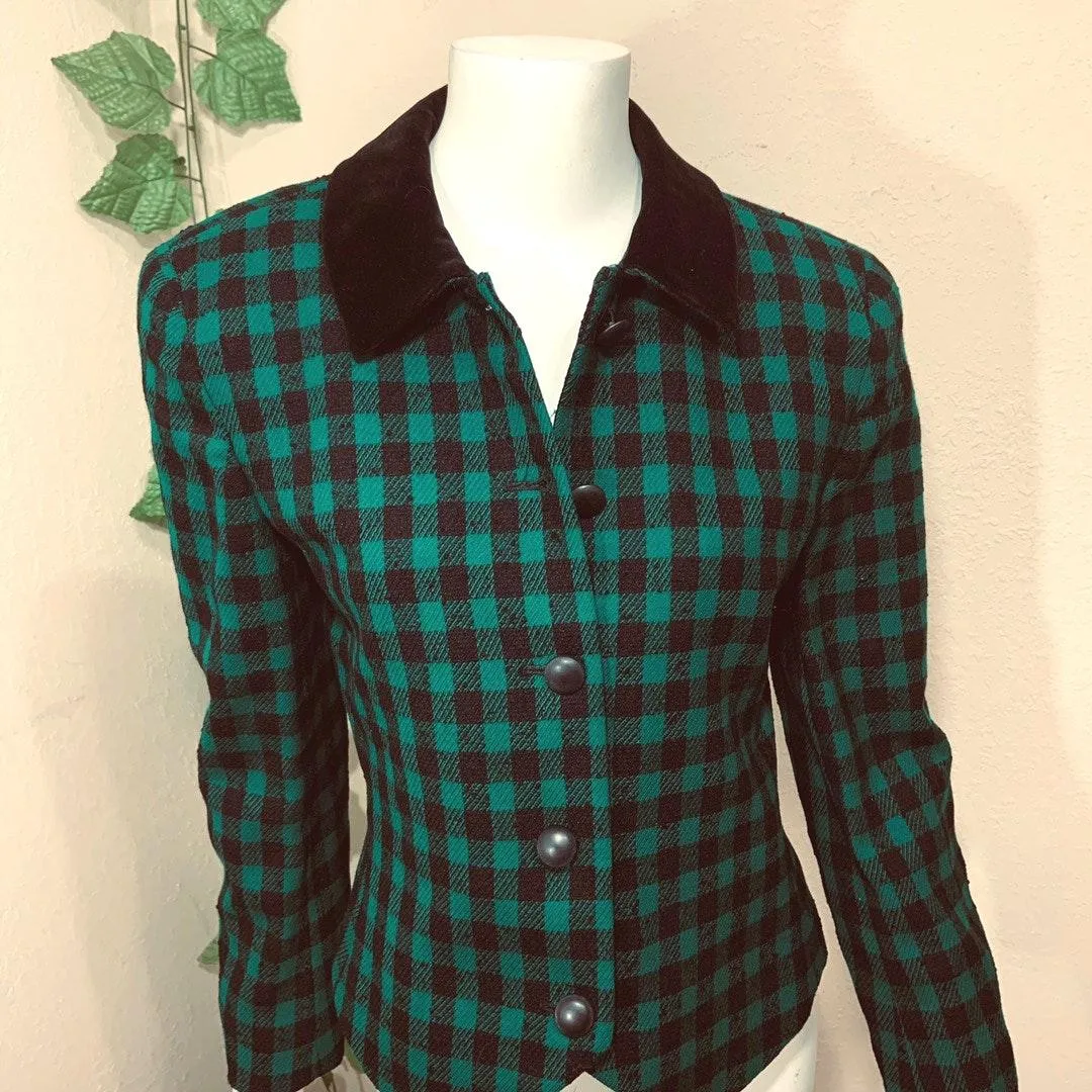 Vintage 90’s The Suit Plaid Jacket - Image 6